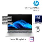 LAPTOP HP 15-FD2384LA ULTRA 7-255U 24GB 512GB SSD 15.6 FHD TOUCHSCREEN FREEDOS (D3XY0LA)
