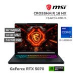 LAPTOP GAMER MSI CROSSHAIR 16 HX E14WGK-038US CORE I9-14900HX 16GB DDR5 512GB SSD RTX 5070 8GB 16 WQXGA WINDOWS 11