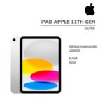 IPAD APPLE 11TH GEN CHIP A16 6GB 128GB 11" IPS IOS (MD3Y4LL/A)12MP BT|WIFI|SILVER