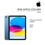 IPAD APPLE 11TH GEN CHIP A16 6GB 128GB 11" IPS IOS (MD4A4LL/A)12MP BT|WIFI|BLUE