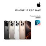 APPLE IPHONE 16 PRO MAX ESIM | CHIP A18 PRO - 5G | 256GB - IOS 18 | PANTALLA OLED 6.9"