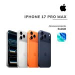 APPLE IPHONE 17 PRO MAX ESIM | CHIP A19 PRO - 5G | 512GB - IOS 26 | PANTALLA OLED 6.9"