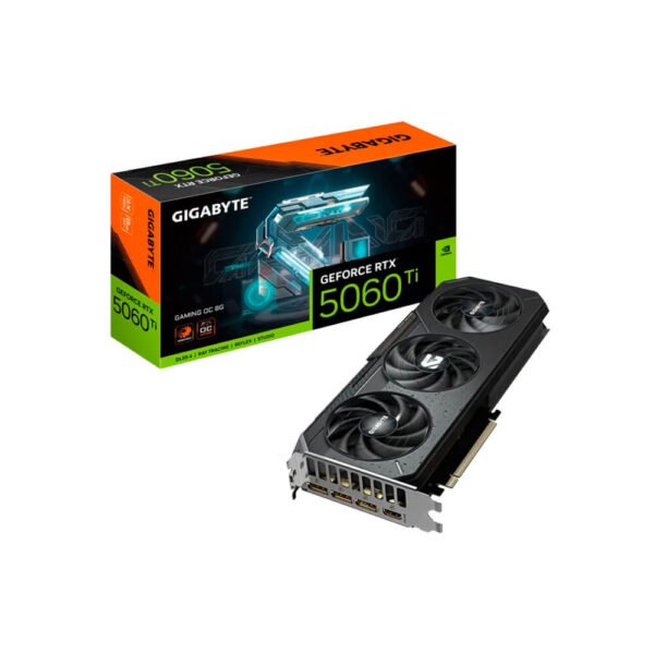 TARJETA DE VIDEO GIGABYTE RTX 5060TI 8GB GAMING OC (GV-N506TGAMING OC-8GD) 128 BITS