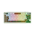 TECLADO GAMER ROYAL KLUDGE RK L75 (RK L75) WIRED - WIRELESS - BT | SWITCH CREAMY | PALM GREEN | LED-RGB
