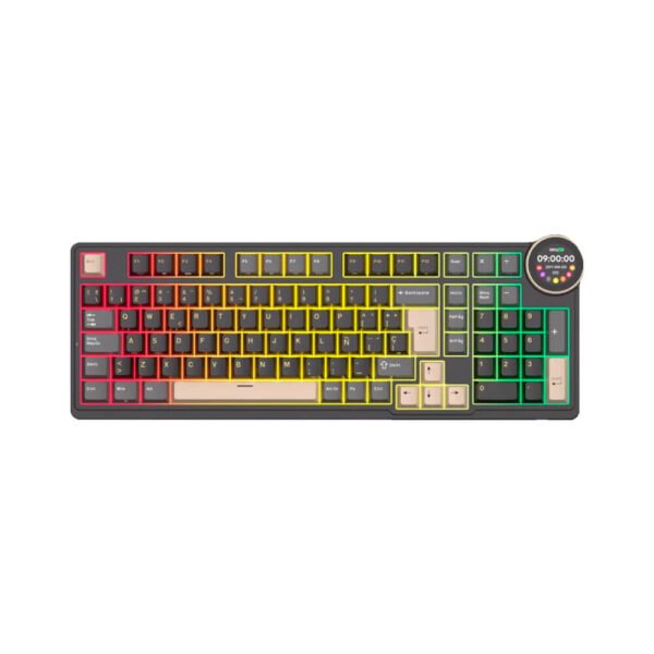 TECLADO GAMER ROYAL KLUDGE (RK N99) PHANTOM | CREAM SWITCH | WIRED - WIRELESS - BT | LED-RGB