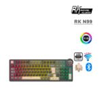 TECLADO GAMER ROYAL KLUDGE (RK N99) PHANTOM | CREAM SWITCH | WIRED - WIRELESS - BT | LED-RGB