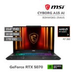 LAPTOP GAMER MSI CYBORG A15 AI B2HWGKG-254US RYZEN 7 260 16GB DDR5 1TB SSD GEFORCE RTX 5070 8GB 15.6" FHD 144HZ WINDOWS 11