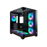 CASE GAMER HALION HPRO ( HPRO-725 ) S/FUENTE | VIDRIO TEMPLADO | 6 LED-ARGB - Imagen 2