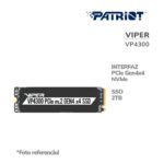 DISCO SOLIDO SSD PATRIOT 2TB VIPER VP4300 M.2/ PCIE 4X4/ NVME