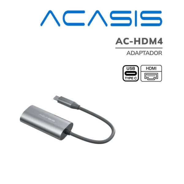 ADAPTADOR ACASIS USB-C A HDMI 4K (AC-HDM4)