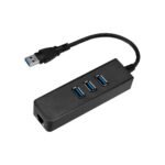 HUB USB DELCOM - 3 PUERTOS USB 3.0 - 1 PUERTO ETHERNET GIGABIT