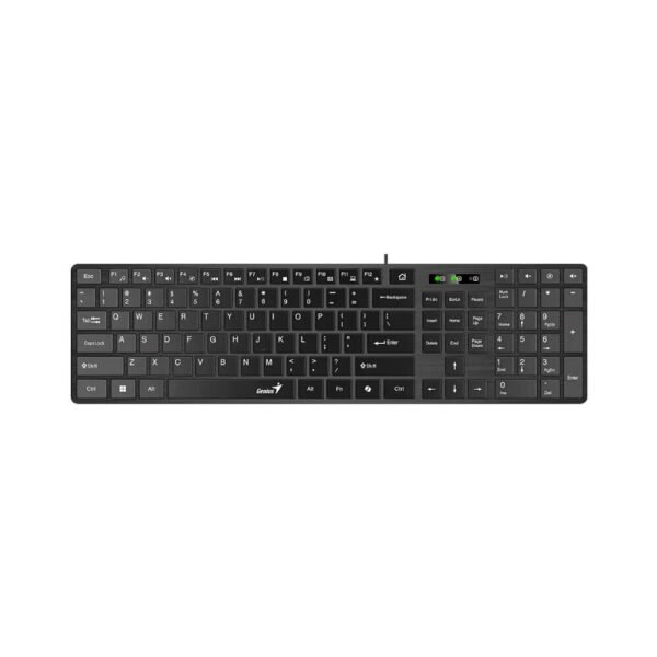 TECLADO GENIUS 126 SLIMSTAR (31310017401) MULTIMEDIA | BLACK